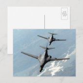 B-1 Lancer Postkarte (Vorne/Hinten)
