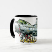 B-1B 11Oz Kaffee-Tasse Tasse (Vorderseite Links)