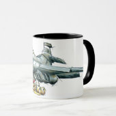 B-1B 11Oz Kaffee-Tasse Tasse (VorderseiteRechts)