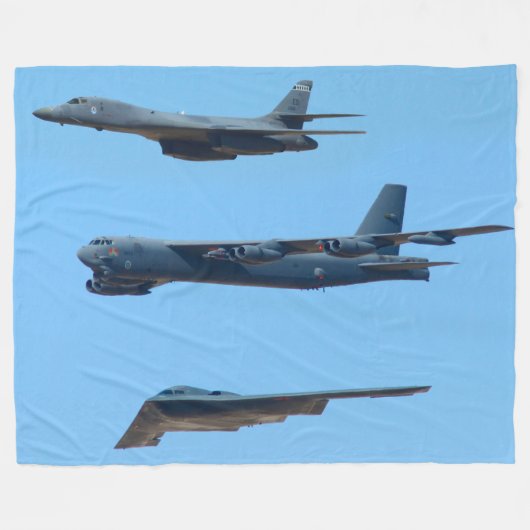 B-1B, B-52H und B-2 Fleecedecke (Vorderseite (Horizontal))