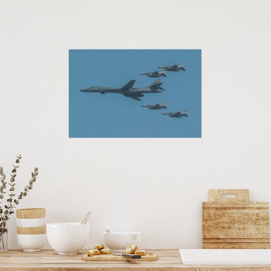 B-1B Lancer Aircraft Poster (Küche)