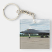 B-1B Lancer Bomber am Boden Schlüsselanhänger (Vorderseite)