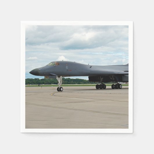 B-1B Lancer Bomber am Boden Serviette (Vorderseite)
