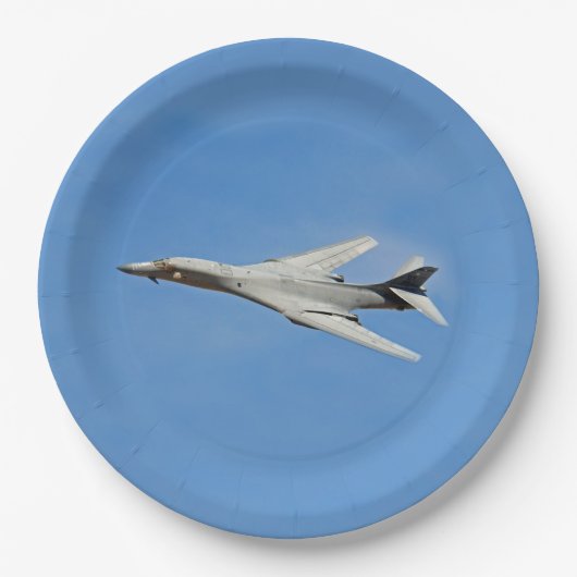 B-1B Lancer Bomber Wings Swept Pappteller (Vorderseite)