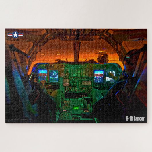 B-1B LANCER COCKPIT (20x30 INCH) Puzzle (Horizontal)