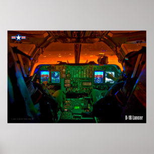 B-1B LANCER COCKPIT POSTER