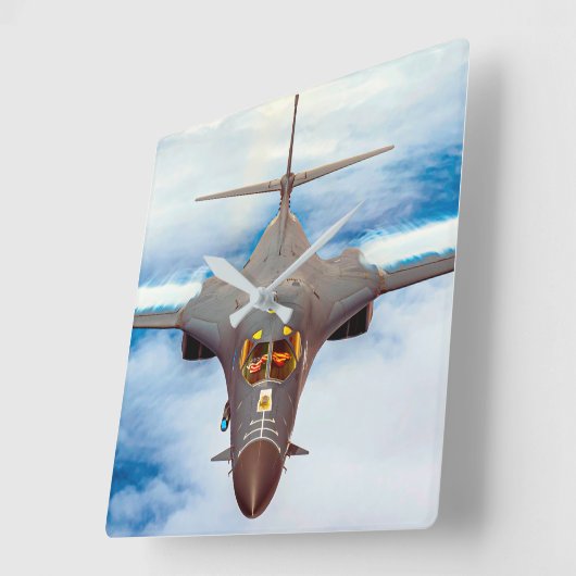 B-1B LANCER QUADRATISCHE WANDUHR (Winkel)