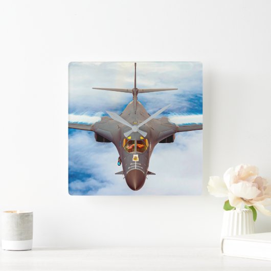 B-1B LANCER QUADRATISCHE WANDUHR (Zuhause)