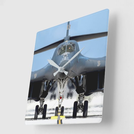 B-1B LANCER QUADRATISCHE WANDUHR (Winkel)