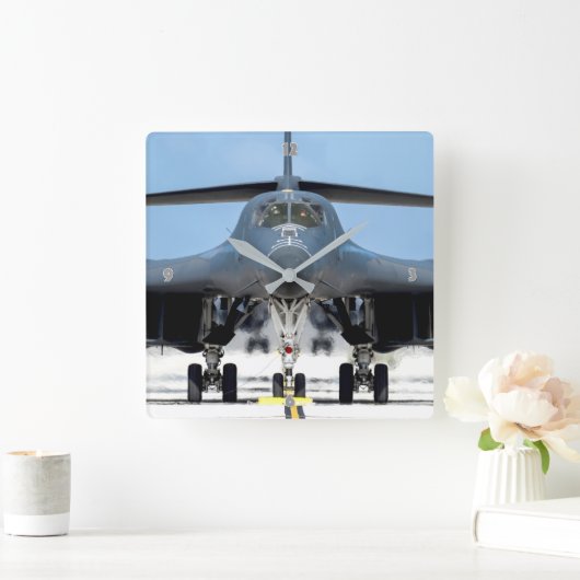 B-1B LANCER QUADRATISCHE WANDUHR (Zuhause)