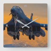 B-1B LANCER QUADRATISCHE WANDUHR (Vorderseite)