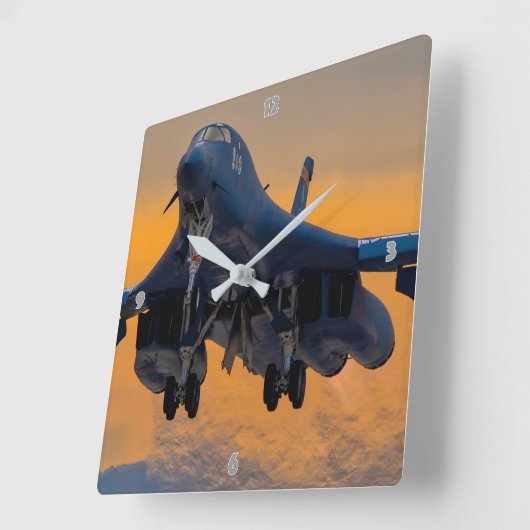 B-1B LANCER QUADRATISCHE WANDUHR (Winkel)