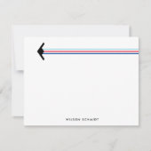 B-21 Bomber mit Striptrail-Geschirr Mitteilungskarte (Vorderseite)