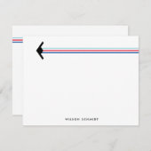 B-21 Bomber mit Striptrail-Geschirr Mitteilungskarte (Vorne/Hinten)