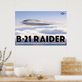 B-21 RAIDER POSTER (Küche)