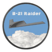 B-21 Raider Stealth Bomber Eishockey Puck (Vorderseite)