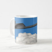 B-21 Raider Stealth Bomber Kaffeetasse (Vorderseite Links)