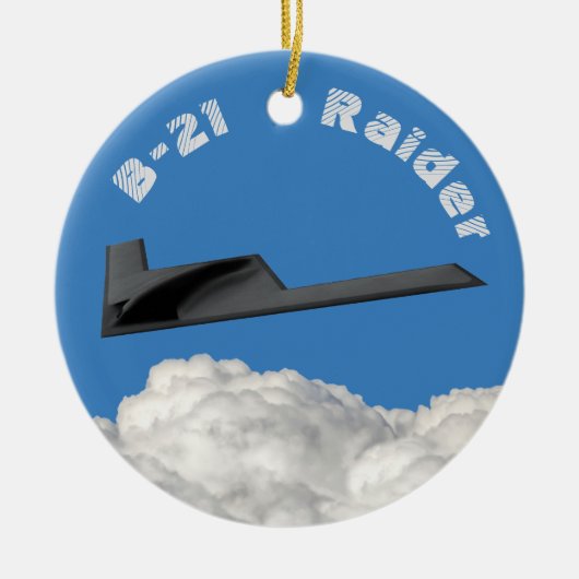 B-21 Raider Stealth Bomber Keramik Ornament (Vorne)