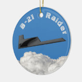B-21 Raider Stealth Bomber Keramik Ornament (Links)