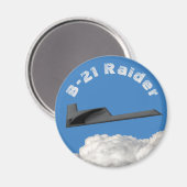 B-21 Raider Stealth Bomber Magnet (Vorderseite/Rückseite)