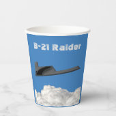 B-21 Raider Stealth Bomber Pappbecher (Vorderseite)