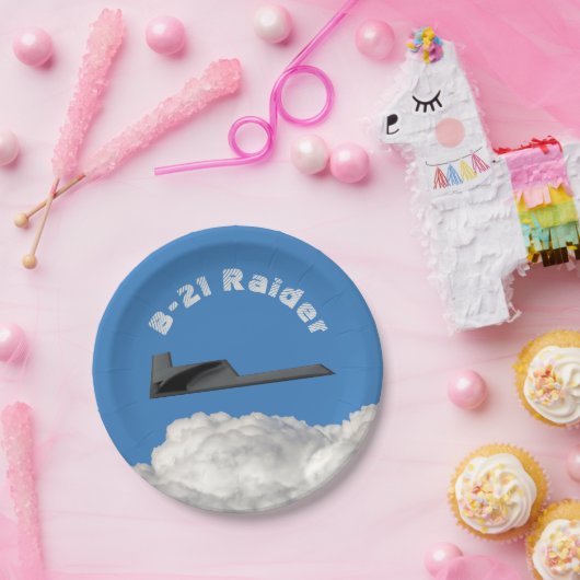 B-21 Raider Stealth Bomber Pappteller (Party)