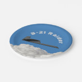 B-21 Raider Stealth Bomber Pappteller (Schrägansicht)