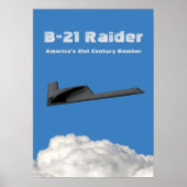 B-21 Raider Stealth Bomber Poster (Vorne)