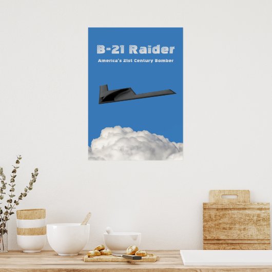 B-21 Raider Stealth Bomber Poster (Küche)
