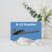 B-21 Raider Stealth Bomber Postkarte (Stehend Vorderseite)