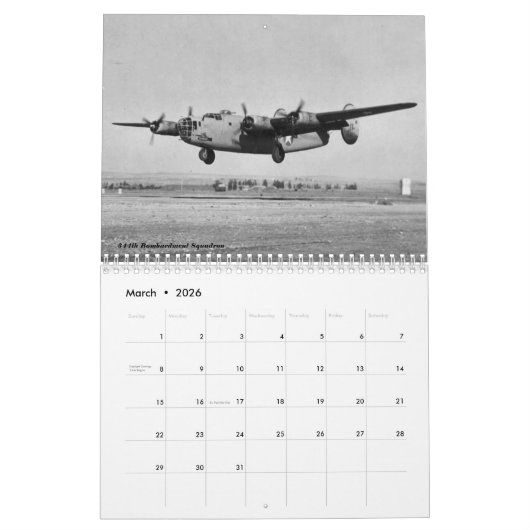 B-24 Befreier Kalender (Mär 2026)