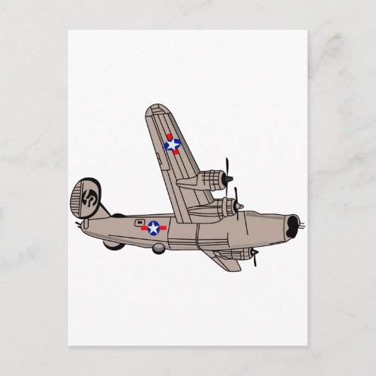 B-24 Befreier Postkarte (Vorderseite)