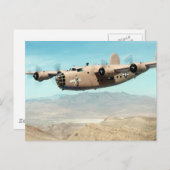 B-24 Befreier Postkarte (Vorne/Hinten)