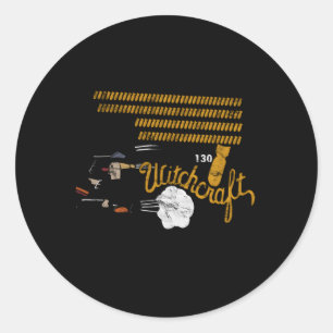 B-24 Befreier Witchcraft WW2 Bombernase Runder Aufkleber