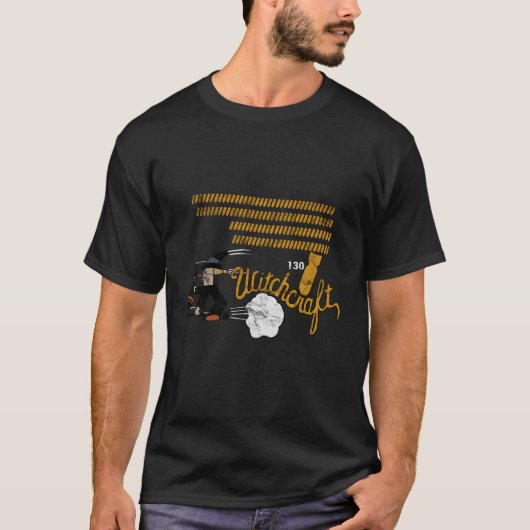 B-24 Befreier Witchcraft WW2 Bombernase T-Shirt (Vorderseite)