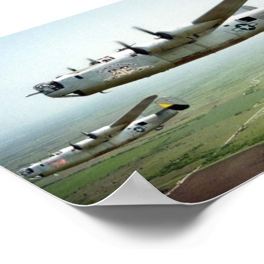 B-24 Bombenlauf 449. Poster (Ecke)