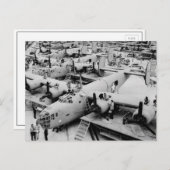 B-24 Bomber Assembly Line, 1943 Postkarte (Vorne/Hinten)