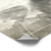 B-24 des Zweiten Weltkriegs über Ölfelder von Ploe Poster (Ecke)