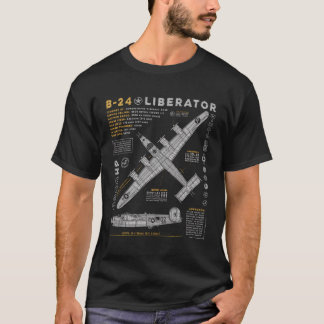 B-24 Konzern-Luftfahrzeug B24 Bomber VI T-Shirt