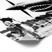 B-24 Liberator Fliegendes Past P-40 Kämpfer-Flugze Poster (Ecke)