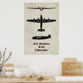 B-24 Liberator-Flugzeug-Poster für Luftfahrt-Dekor Poster (Küche)
