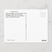 B-24 Nose Art "Old Black Magic" Postkarte (Rückseite)