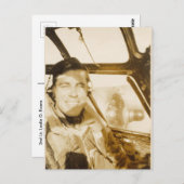 B-24 Pilot Postkarte (Vorne/Hinten)