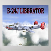 B-24J LIBERATOR BOMBS ENTFERNT POSTER (Vorne)
