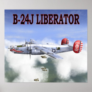 B-24J LIBERATOR BOMBS ENTFERNT POSTER