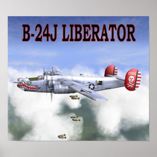 B-24J LIBERATOR BOMBS ENTFERNT POSTER (Vorne)