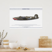 B-24J USA 90BG 1 POSTER (Küche)
