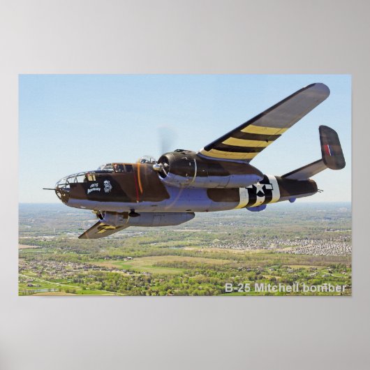 B-25 Mitchell-Bombenplakat Poster (Vorne)