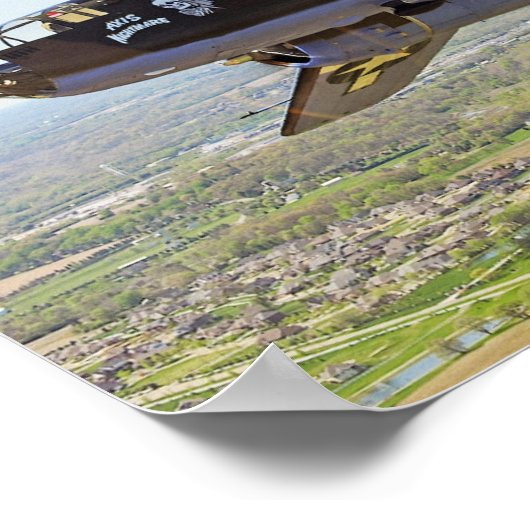 B-25 Mitchell-Bombenplakat Poster (Ecke)