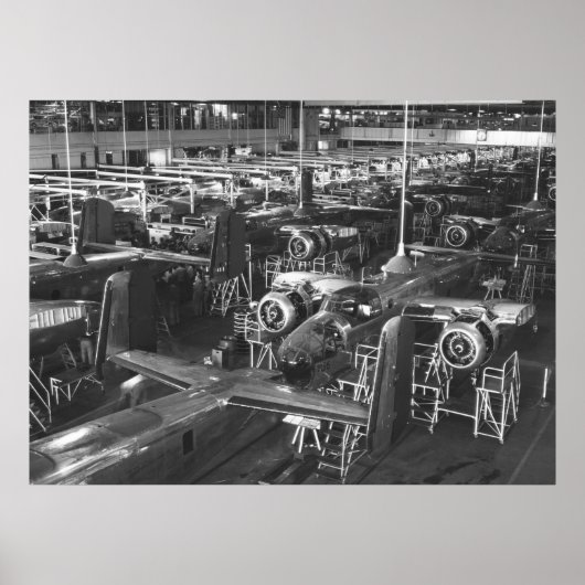 B-25 Mitchell Bomber, 1942 Poster (Vorne)
